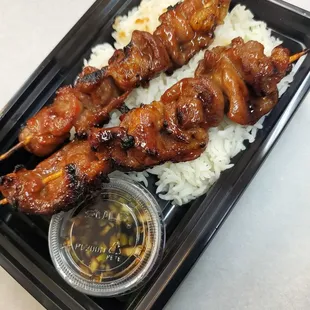BBQ Pork Skewers
