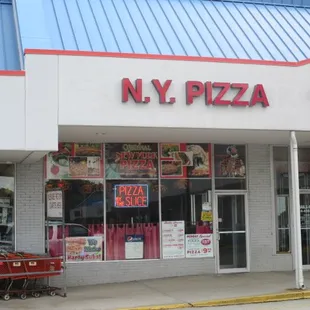 the front of the restaurant