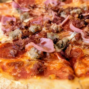 Meat lover's pizza.  Personal size is still pretty large.