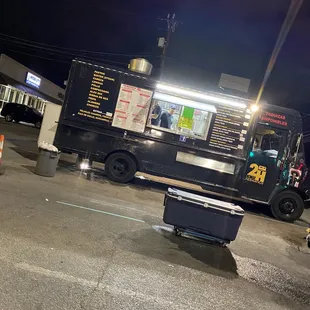 food truck in parking lot