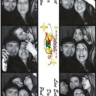 Photobooth by the pool tables