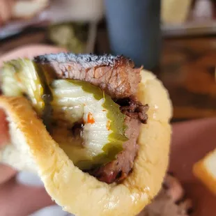 Brisket and pickles