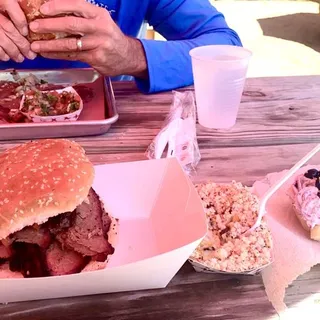 Sliced Brisket Sandwich