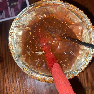 Cockroach in the drink like disgusting