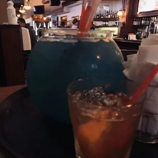 Fishbowl Something Something (Lol) and Old Fashioned (My Go-To Drink)