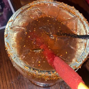 a margarita in a glass