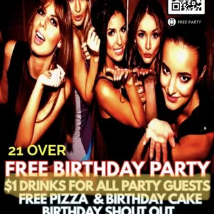 $1 DRINKS FOR ALL PARTY GUESTS