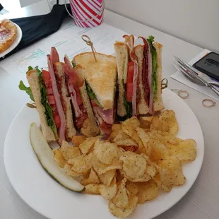 Roasted turkey club