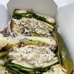 Chicken salad sandwich  so good and balanced!