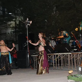 My 17 month old loved the belly dancers!  They were really fun to watch!