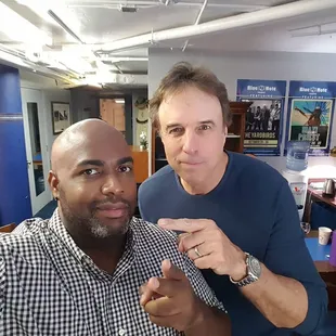 In the "Green Room" at the Blue Note