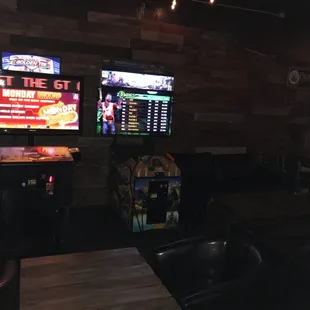 games and sitting area