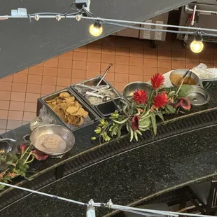 Food items waiting for someone to order them.