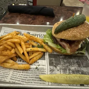 RGV burger and fries. No issues with the food