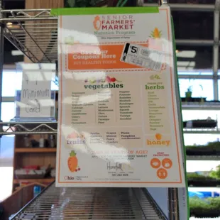 List of what to use coupons for. .
