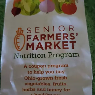 60 years old = free coupons.  .