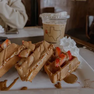 Cookie butter waffles