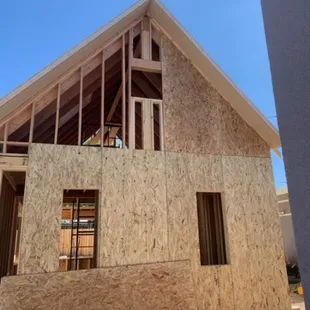 a house under construction