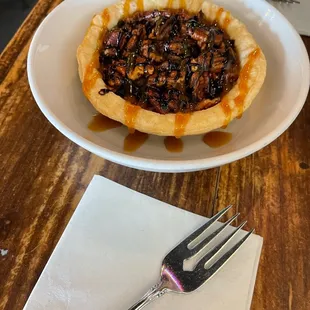 Black Bottom Pecan Pies