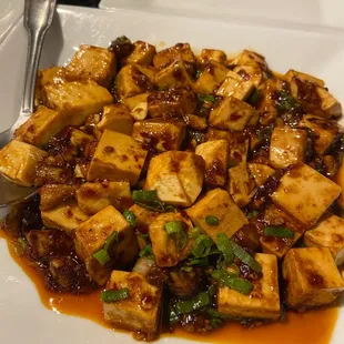 Bean Curd Szechuan or Mapo Tofu