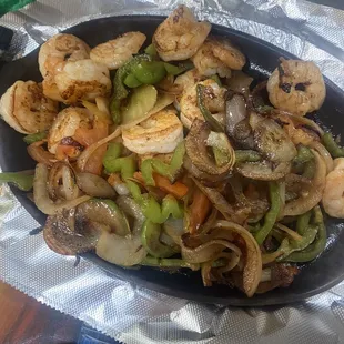 Shrimp Fajitas