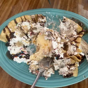 Fried ice cream I was forced to share