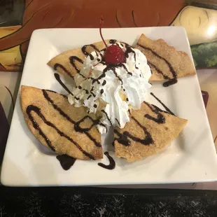 Sopapillas and Ice Cream