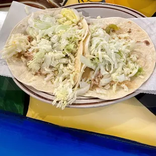 shredded chicken tacos