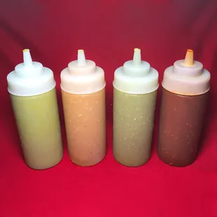 SALSA-   GUACAMOLE  HABANERO GREEN/VERDE RED/ROJA