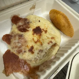 Bean and cheese pupusa