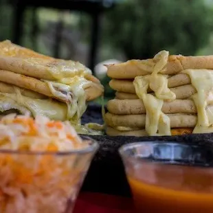 Loroco and cheese pupusas!