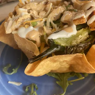 Taco Salad with chicken no chorizo