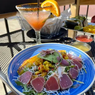 Strawberry Basil Marg &amp; Pineapple Tuna Salad