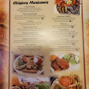 sushi and sashimi, menu