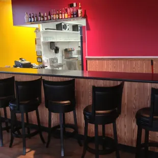 They added a wall and a new counter, sprucing up. :)