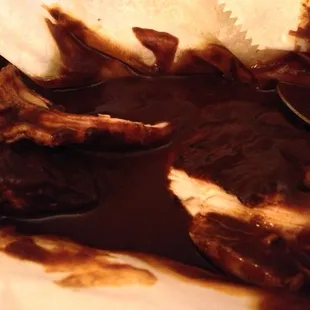 That's the mole sauce over the chicken breast- dynamite mole!