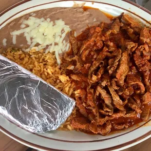 Chicken fajita plate
