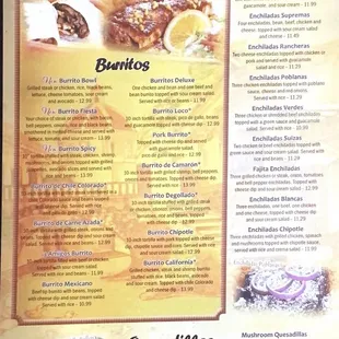 Menu (October 2021)