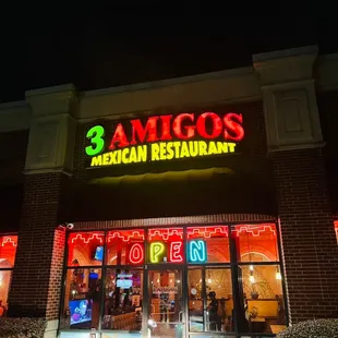 the front of the restaurant