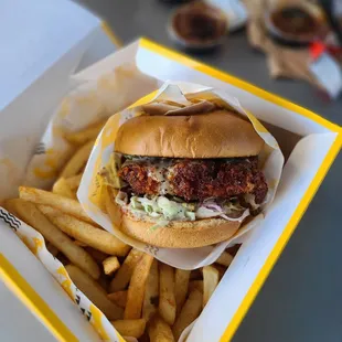 OMG Spicy Monster Chicken Sandwich/ Cheese Melt Combo