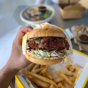 OMG Spicy Monster Chicken Sandwich Cheese Melt