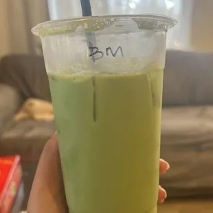 blueberry matcha