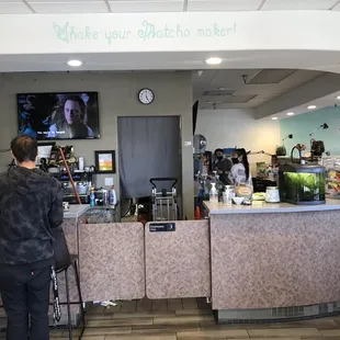 Other side of service counter