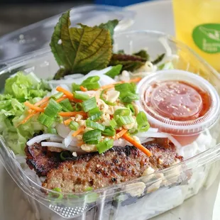 Nem nuong vermicelli bowl