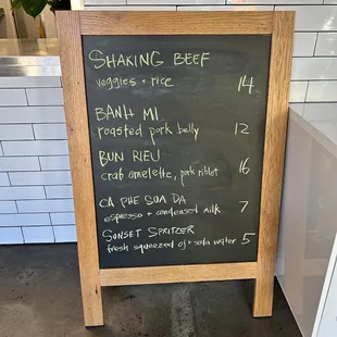 New addition. Menu for the day (Wednesday 9/27/23)