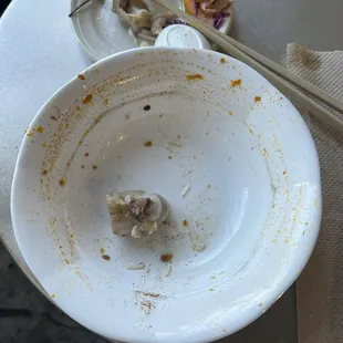 I cleaned the bowl.