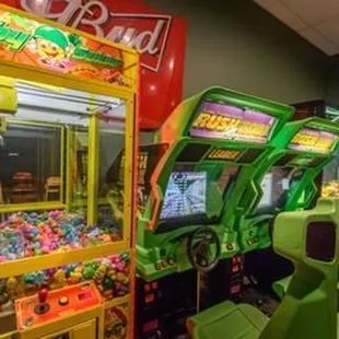 two arcade machines