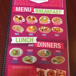 ramen and noodles, menu