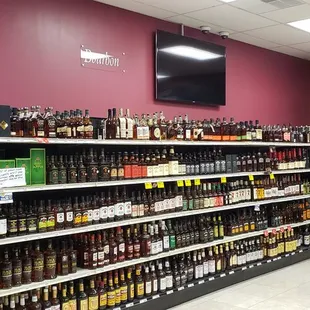 a wide selection of food items