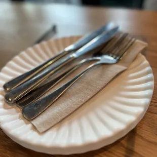 REAL plates and silverware
